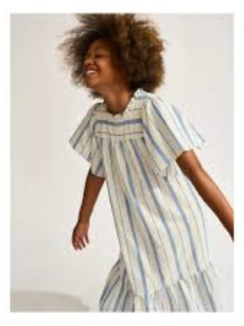 Sea New York Cream Dress with Blue and Yellow Stripes